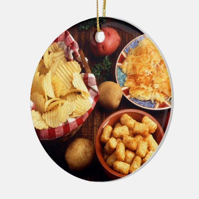 Potato Foods Ceramic Ornament (Left)