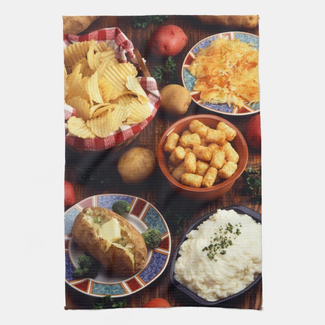 Potato Foods Kitchen Towel (Vertical)