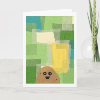Potato greeting card