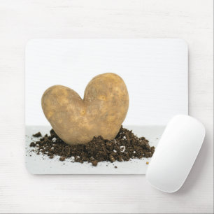 Potato Heart In Dirt Mouse Pad