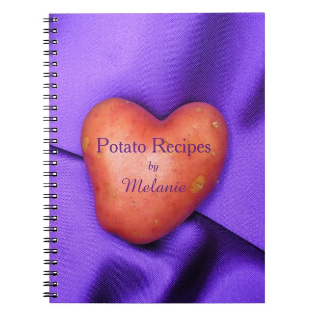 Potato Heart Potato Recipes Personalized notebook (Front)
