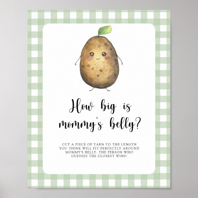 Potato - how big is mommy's belly game poster (Front)