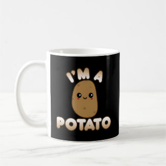 Potato Kawaii Style Smiling I'M A Potato Coffee Mug