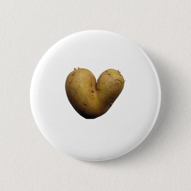 Potato love 2 inch round button (Front)
