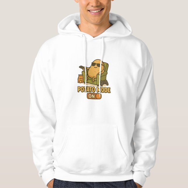 Potato Mode – Lazy Life Activated Hoodie (Front)
