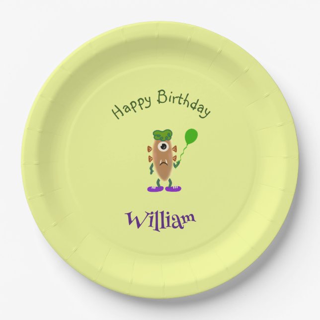 Potato monster paper plate (Front)