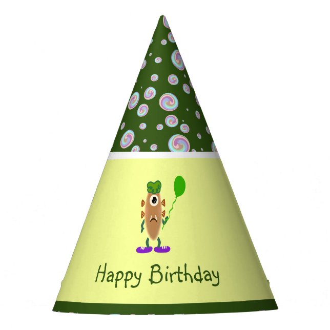 Potato monster party hat (Front)