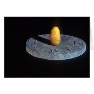 Potato on ancient sundial