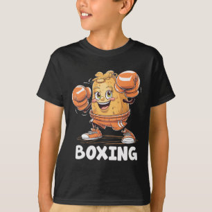 Potato Playing Boxing Boxer Sports Athlete Game Fo T-Shirt