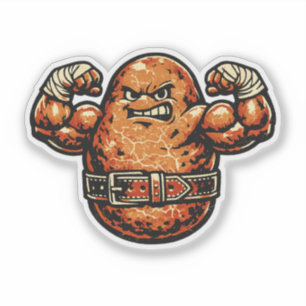 Potato Powerhouse — Vintage Retro Strongman Fighte