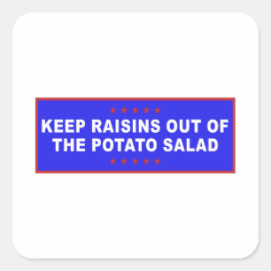 Potato Salad Funny Meme Square Sticker