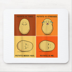 Potato Spud Root Vegetable Tater Vegan Lover Keto  Mouse Pad