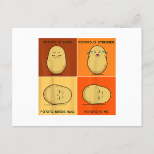 Potato Spud Root Vegetable Tater Vegan Lover Keto  Postcard