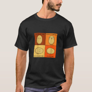 Potato Spud Root Vegetable Tater Vegan Lover Keto  T-Shirt
