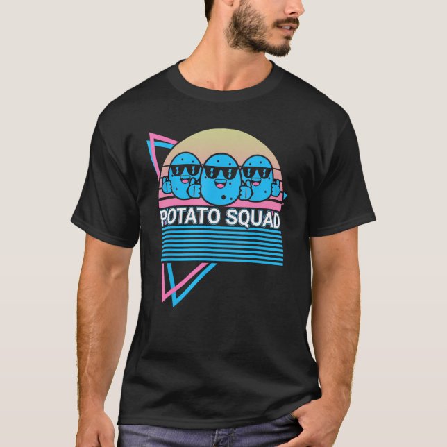 Potato Squad Potatoes Vegetable T-Shirt (Front)