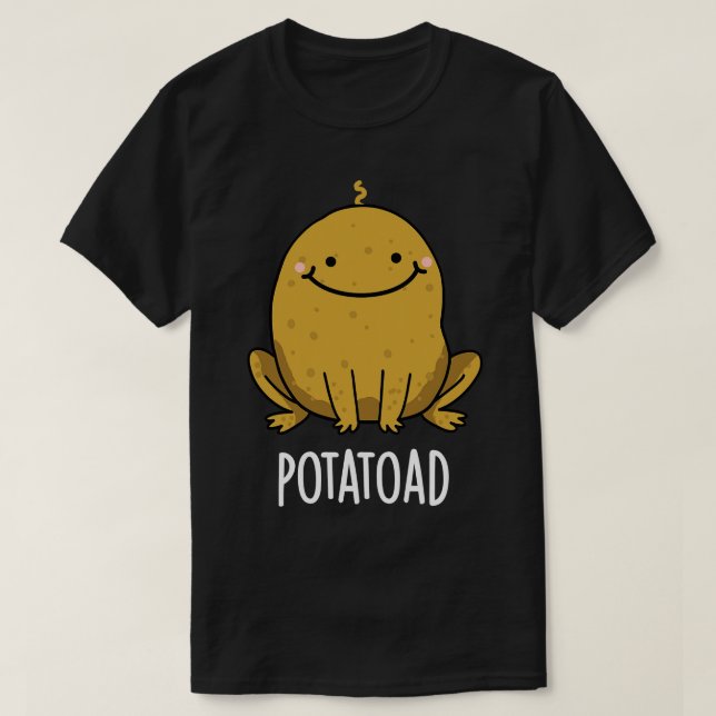 Potatoad Funny Potato Toad Pun T-Shirt (Design Front)