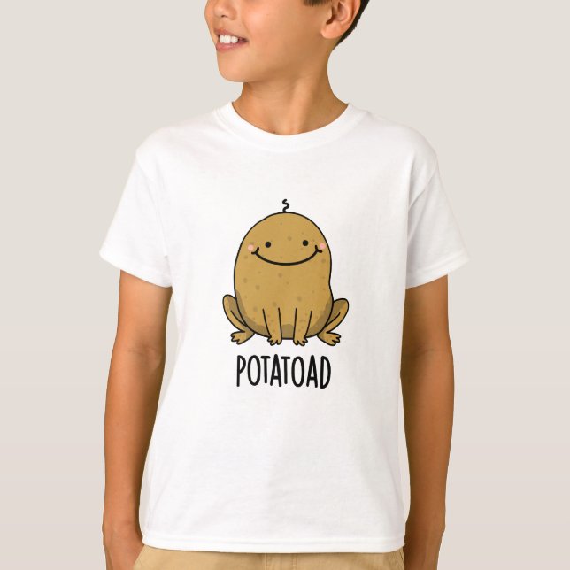 Potatoad Funny Potato Toad Pun  T-Shirt (Front)