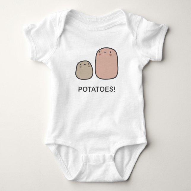 Potatoes! Baby Bodysuit (Front)