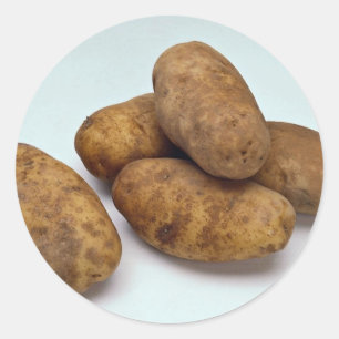Potatoes Classic Round Sticker