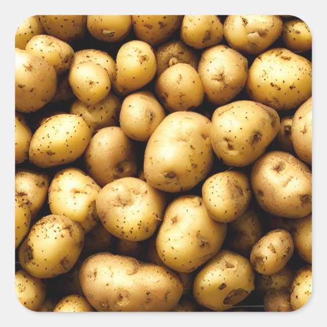 Potatoes Square Sticker (Front)