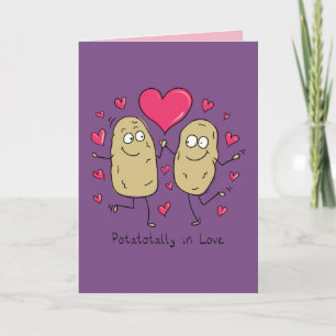 Potatotally in Love Valentine Potato Greeting Card