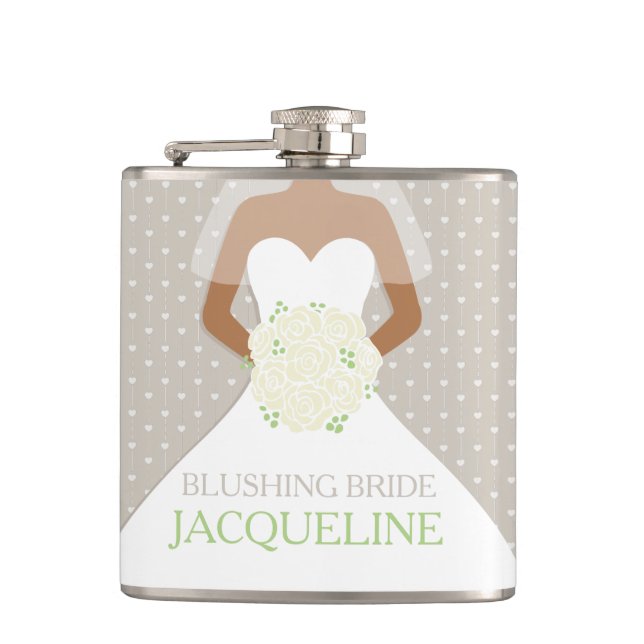 Pote mariée coutume nommé flacon de hanche (Devant)