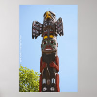 Poteau totem Pole Poteau Poster