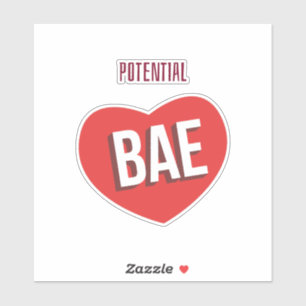 Potential Bae, Big Red Heart Love Design