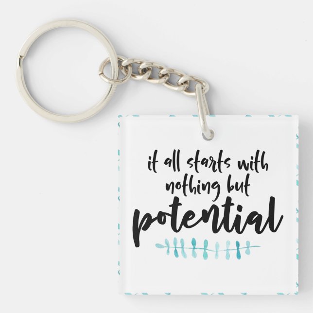 Potential Quote Keychain (Front)