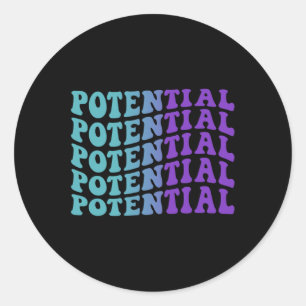 Potential Suicide Prevention Depression Awareness Classic Round Sticker