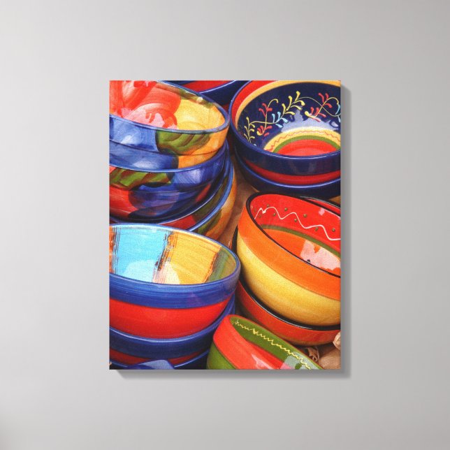 POTERIE COLORÉE - Toile Art (Recto)