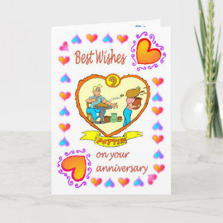 Poterie de la carte 9 d'anniversaire
