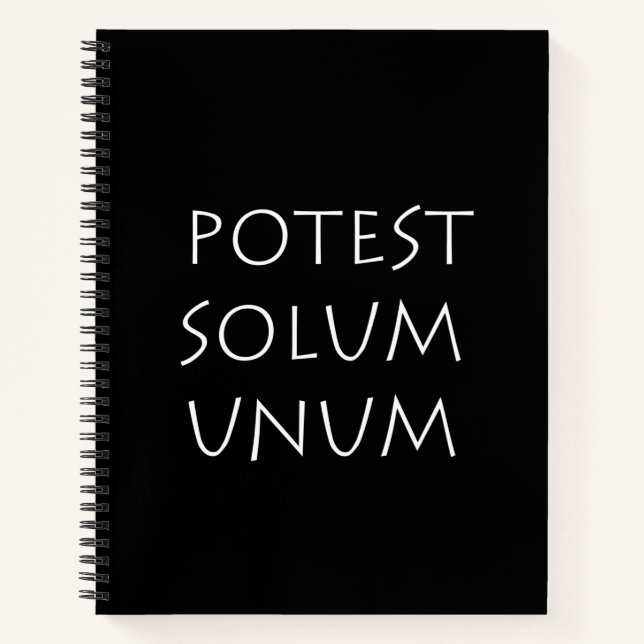 Potest Solum Unum Notebook (Front)