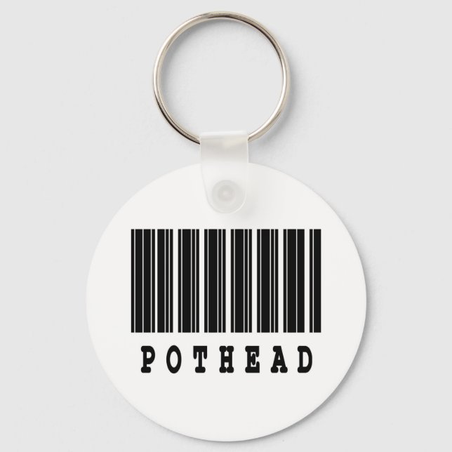 pothead barcode design keychain (Front)
