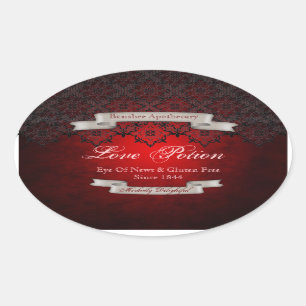 Potion d'amour vintage Stickers Bouteille Hallowee