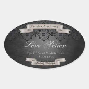 Potion d'amour vintage Stickers Bouteille Hallowee