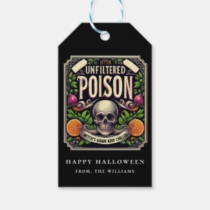 Potion Halloween Skeleton Poison Apothecary Gothic Gift Tags