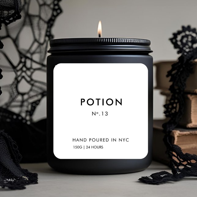 Potion No. 13 Minimalist Candle Label | Custom (Creator Uploaded)