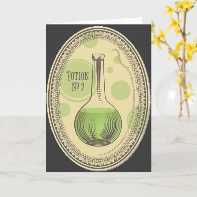 Potion No. 9 Greeting Card (Yellow Flower)