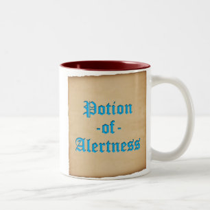 Potion of Alertness Mug (Old English, Parchment)
