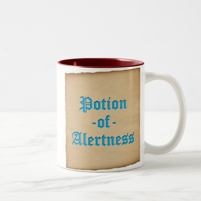 Potion of Alertness Mug (Old English, Parchment) (Right)