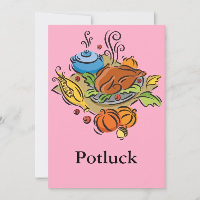 Potluck Invitation (Front)