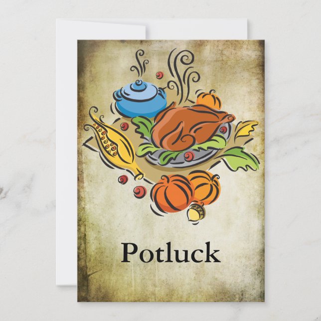 Potluck Invitation (Front)