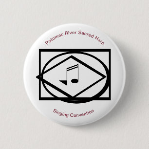 Potomac River Sacred Harp Singing Convention 2 Inch Round Button