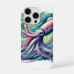 Poton deep sea squid 110924AREF116 - Watercolor iPhone 15 Pro Case