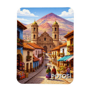 Potosi Bolivia Travel Magnet