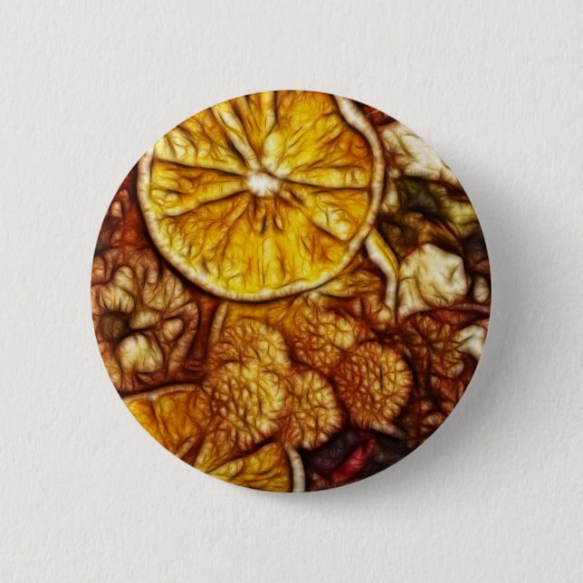 Potpourri Oranges Fractal 2 Inch Round Button (Front)