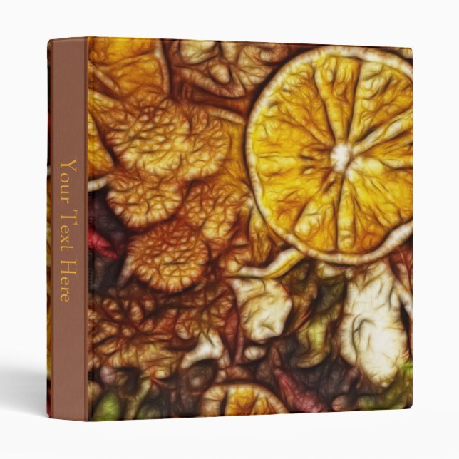Potpourri Oranges Fractal Binder (Front/Spine)