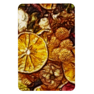 Potpourri Oranges Fractal Magnet