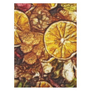 Potpourri Oranges Fractal Tablecloth
